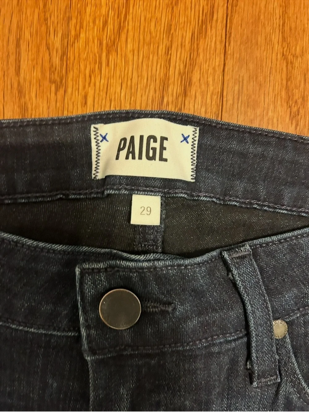 PAIGE Skyline Skinny Jeans Women's Size 29 Dark Wash Premium Designer Denim